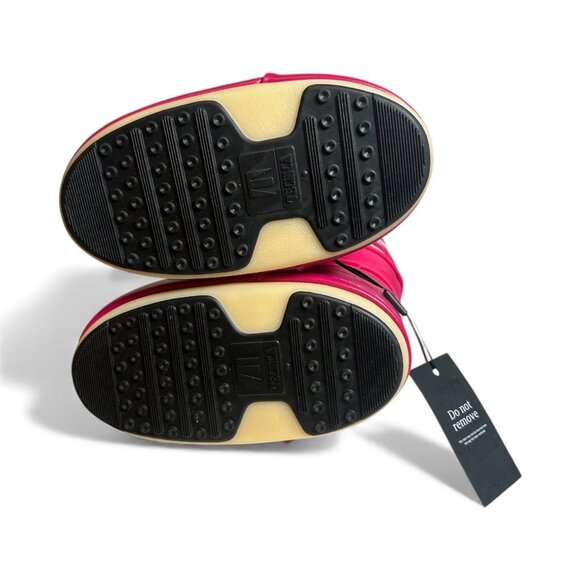 MOON BOOT "The Original" Icon Tall Nylon Hot Pink Bougainvillea Womens 35-38 EU - Picture 6 of 14